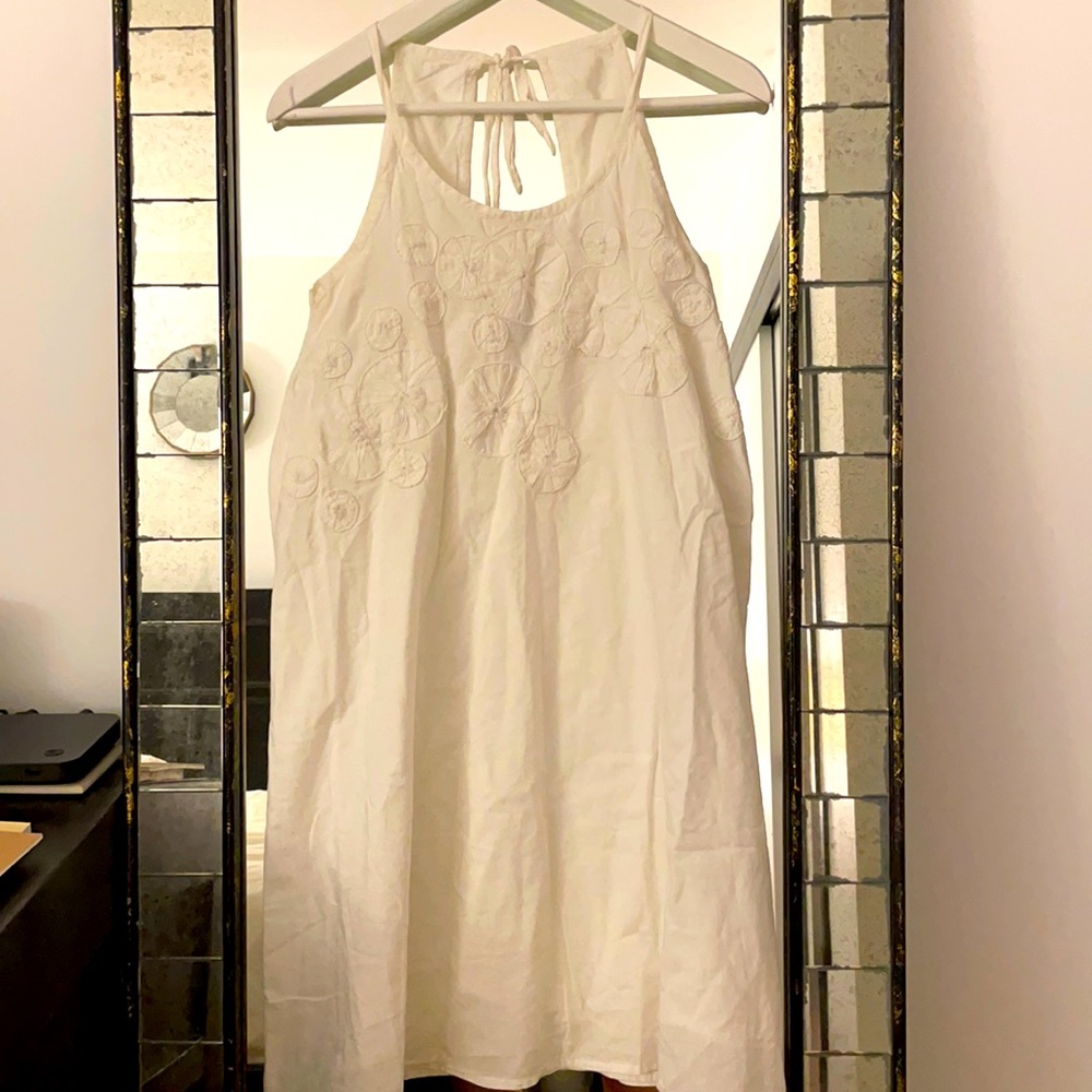 Sud Express White Babydoll Dress